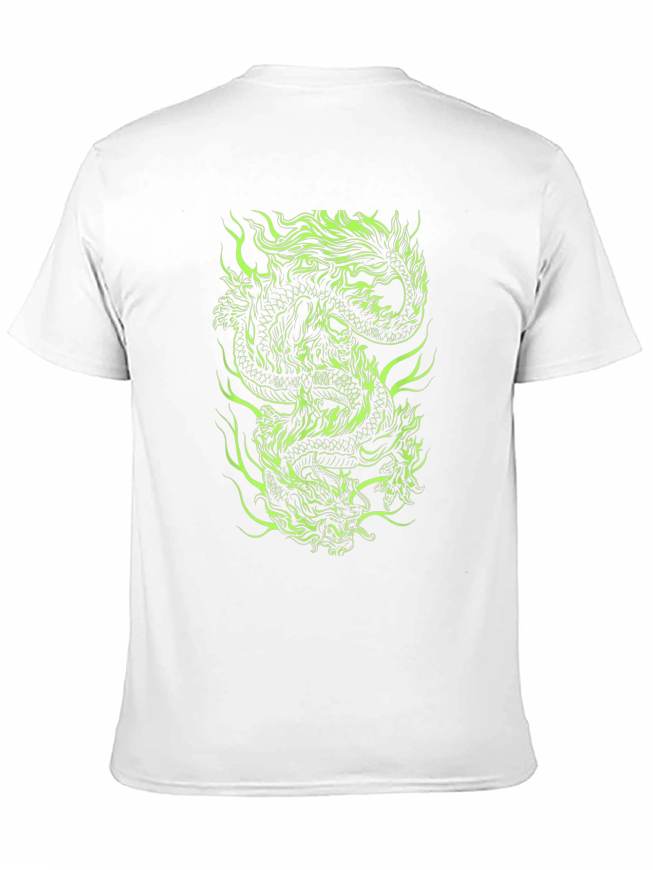 Dragon Graphic Print Tee - Black