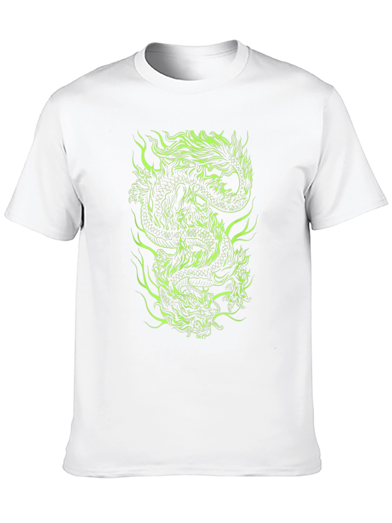 Dragon Graphic Print Tee - Black