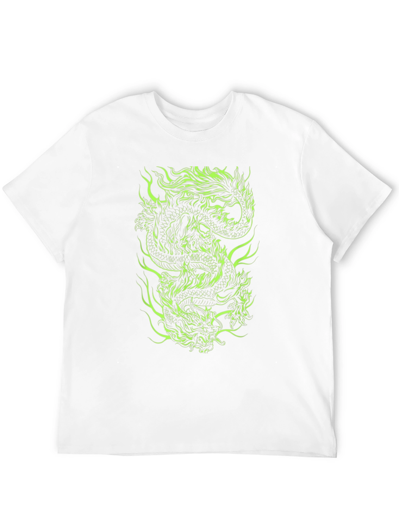 Dragon Graphic Print Tee - Black