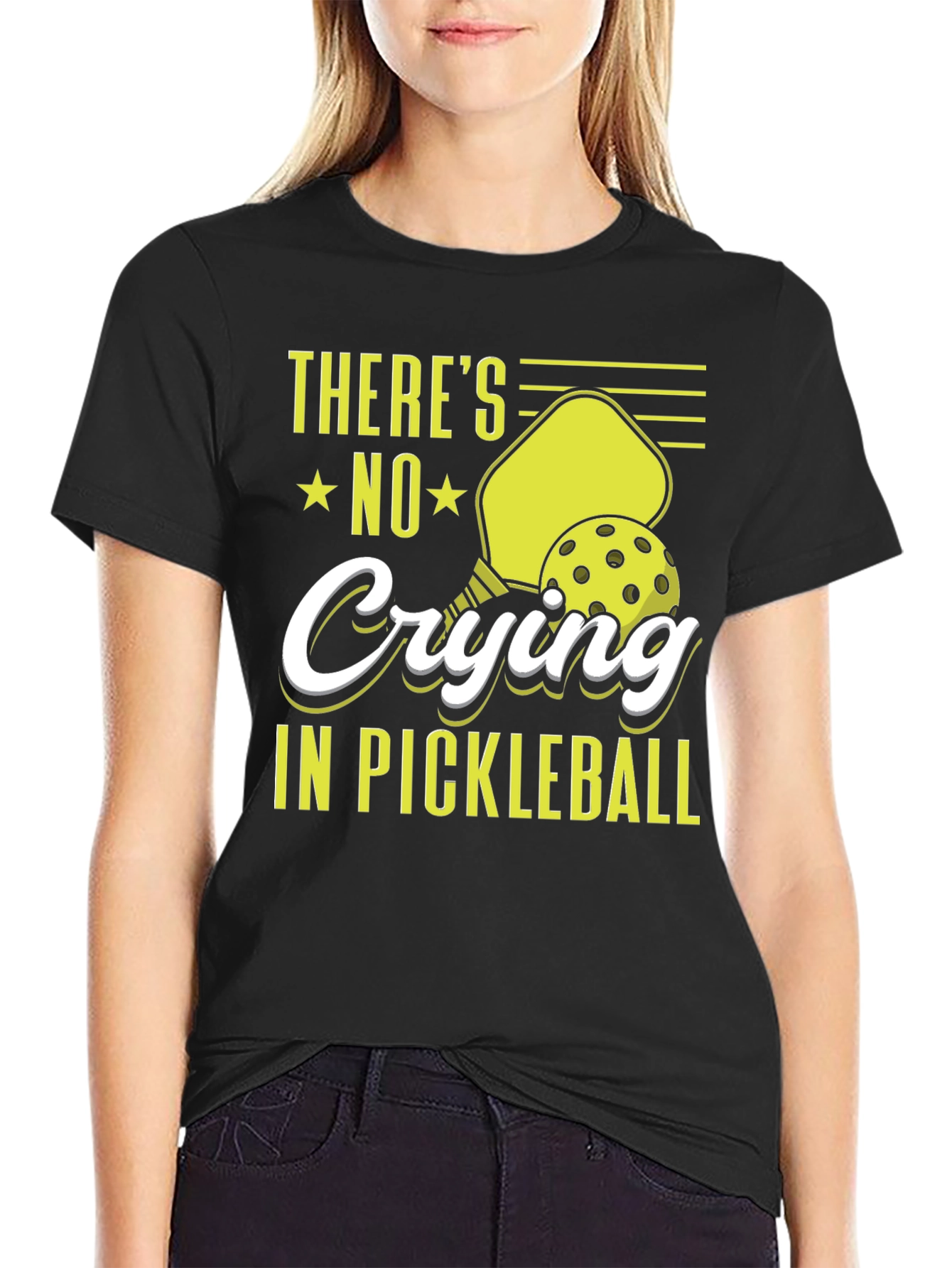 Pickleball T-Shirt - No Crying in Pickleball