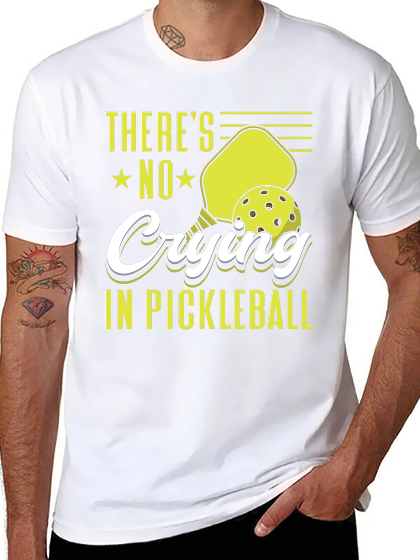 Pickleball T-Shirt - No Crying in Pickleball