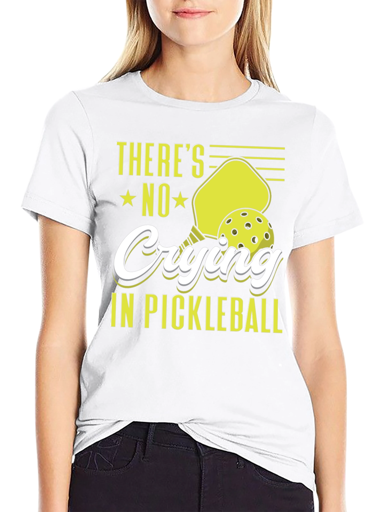Pickleball T-Shirt - No Crying in Pickleball