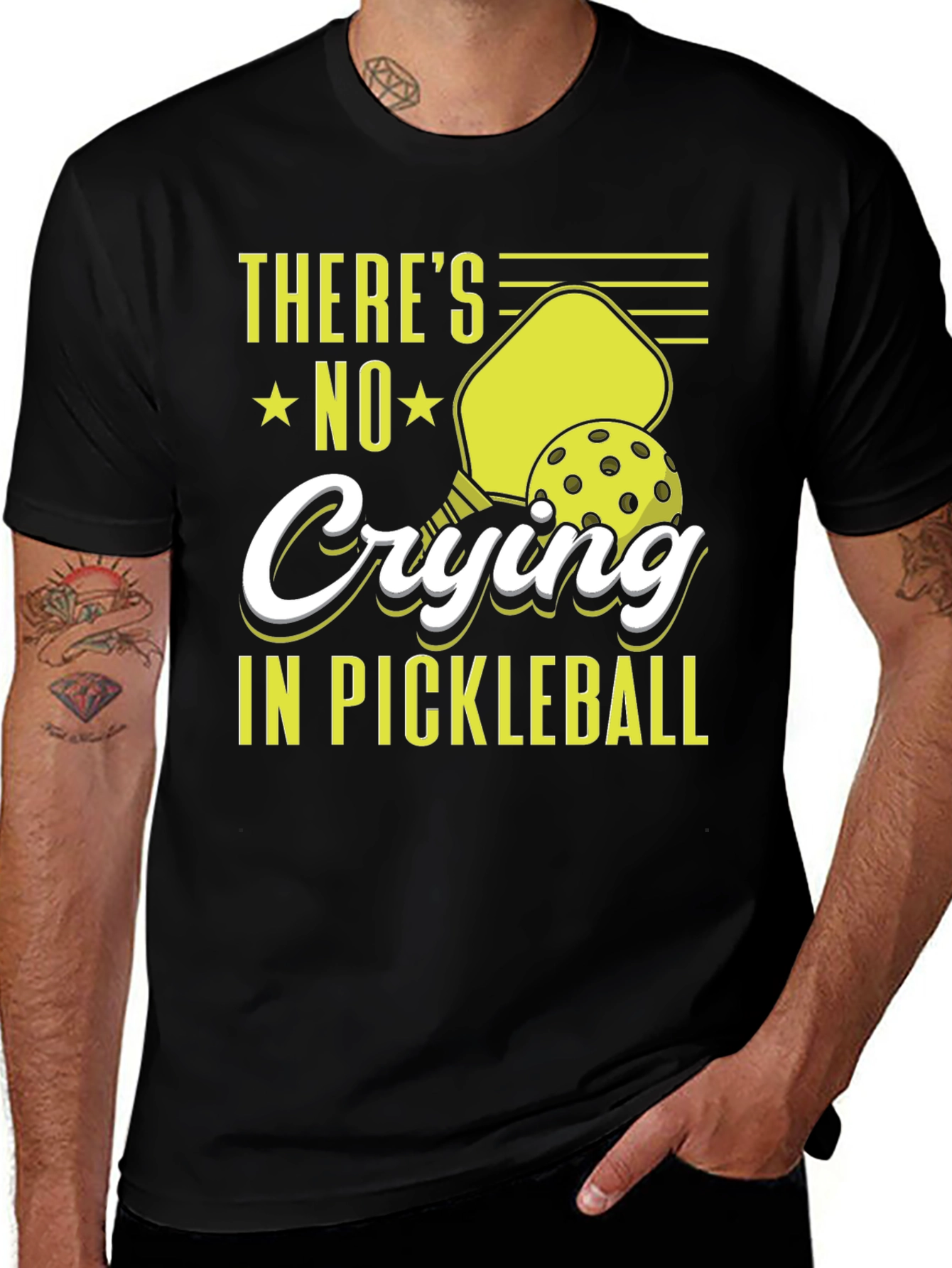 Pickleball T-Shirt - No Crying in Pickleball
