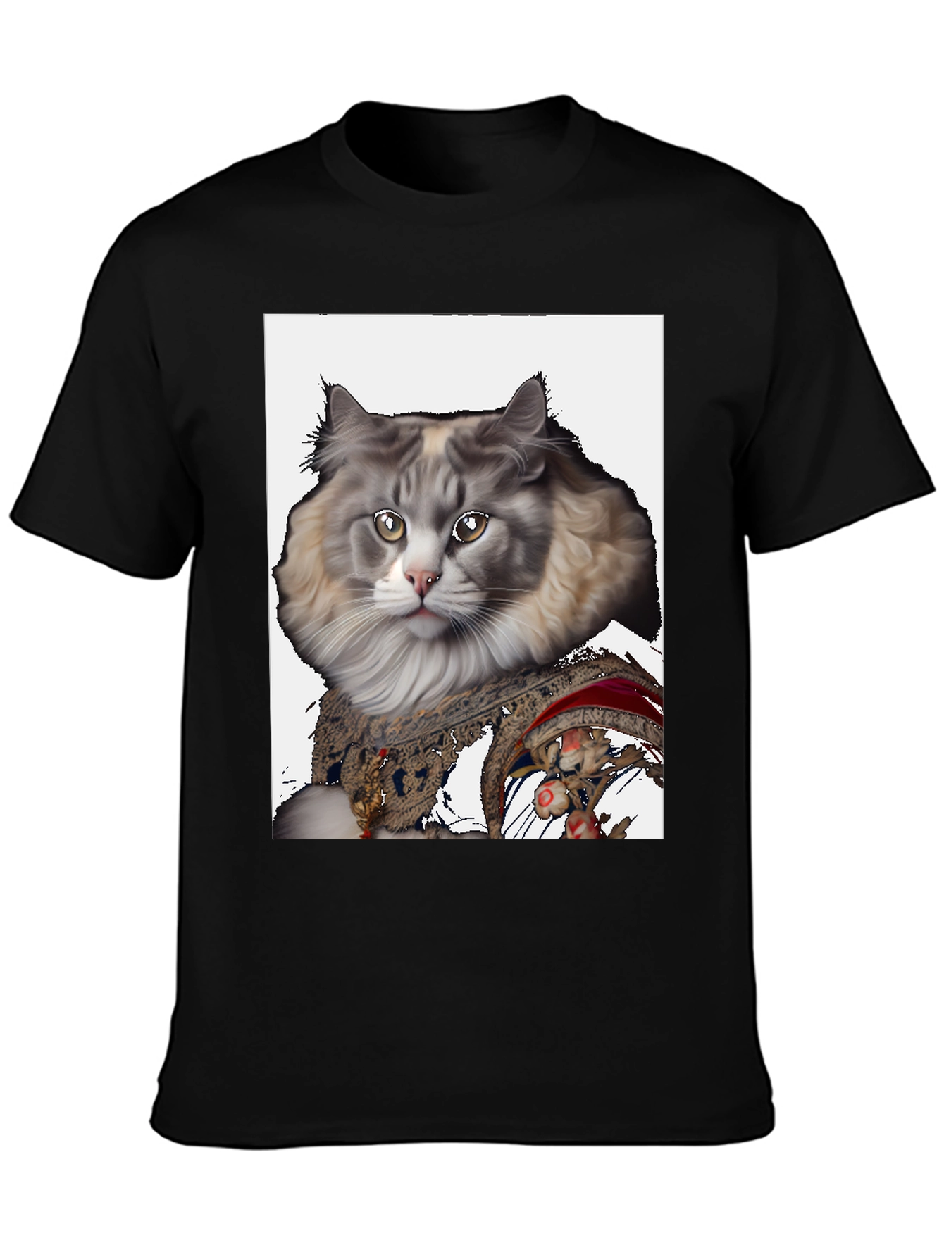 Cat Portrait T-Shirt - Unique Graphic Tee