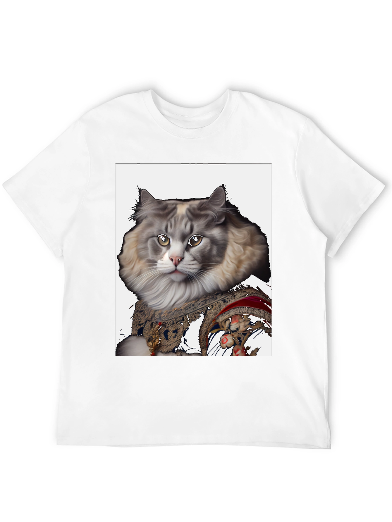 Cat Portrait T-Shirt - Unique Graphic Tee