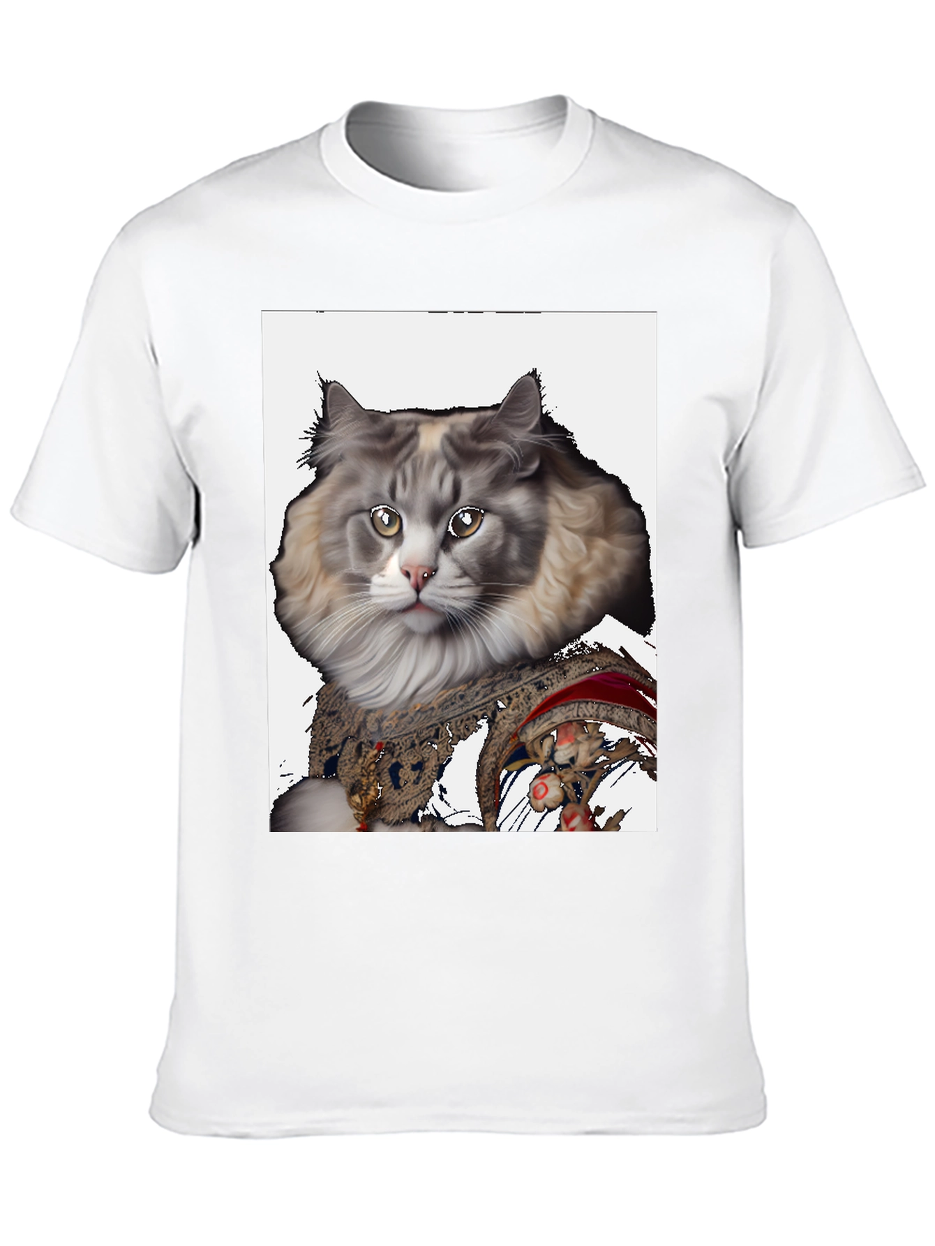 Cat Portrait T-Shirt - Unique Graphic Tee