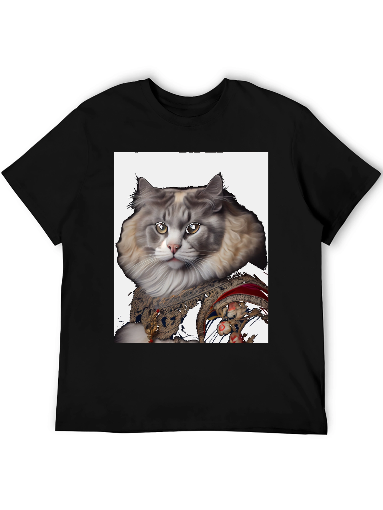 Cat Portrait T-Shirt - Unique Graphic Tee