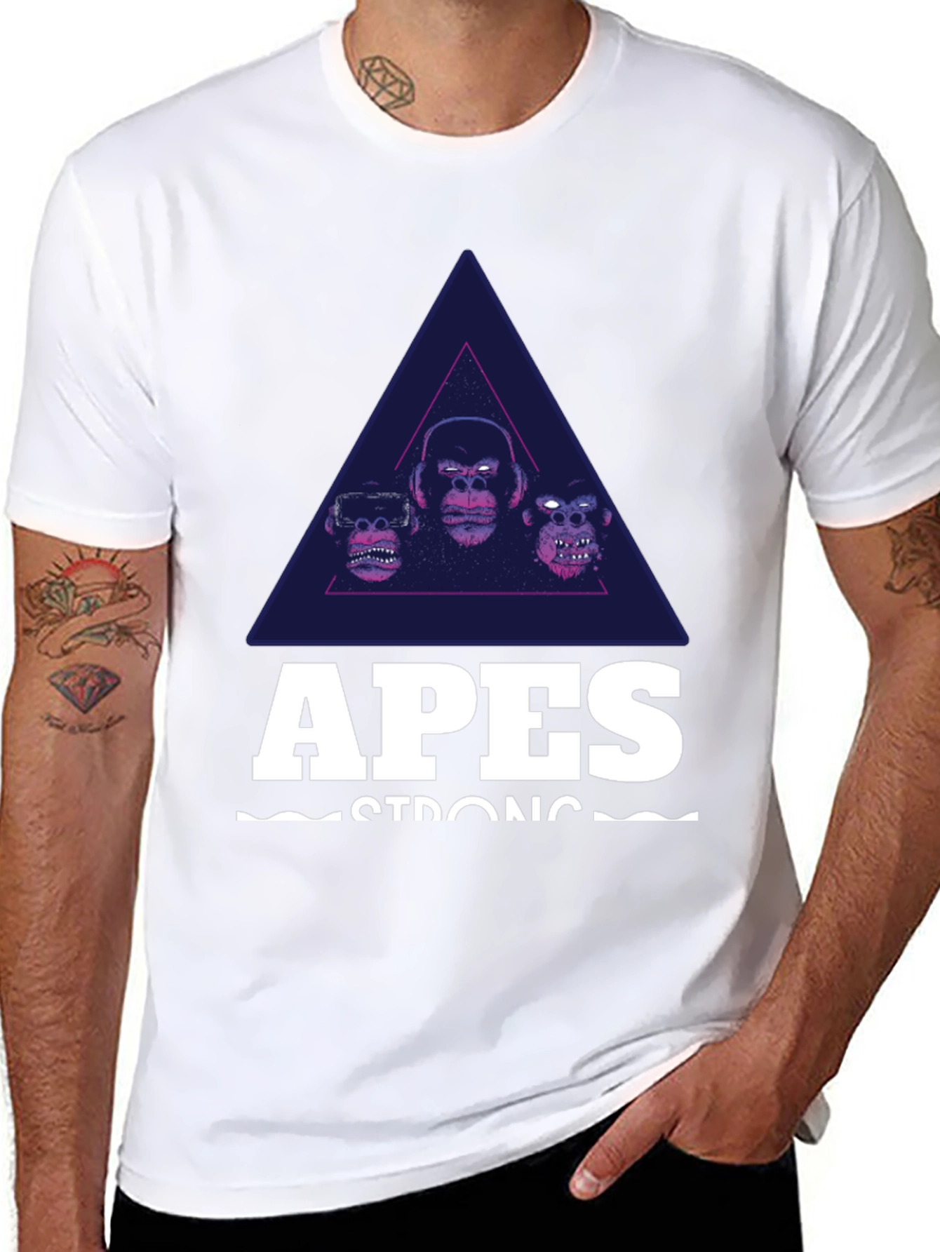 Apes Strong Graphic Tee - Black