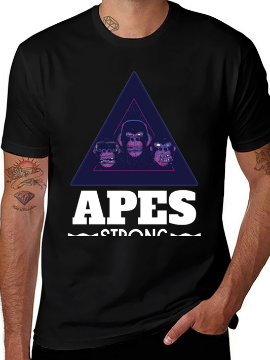 Apes Strong Graphic Tee - Black