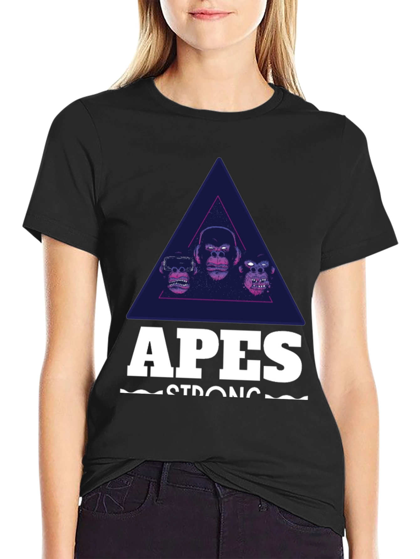 Apes Strong Graphic Tee - Black