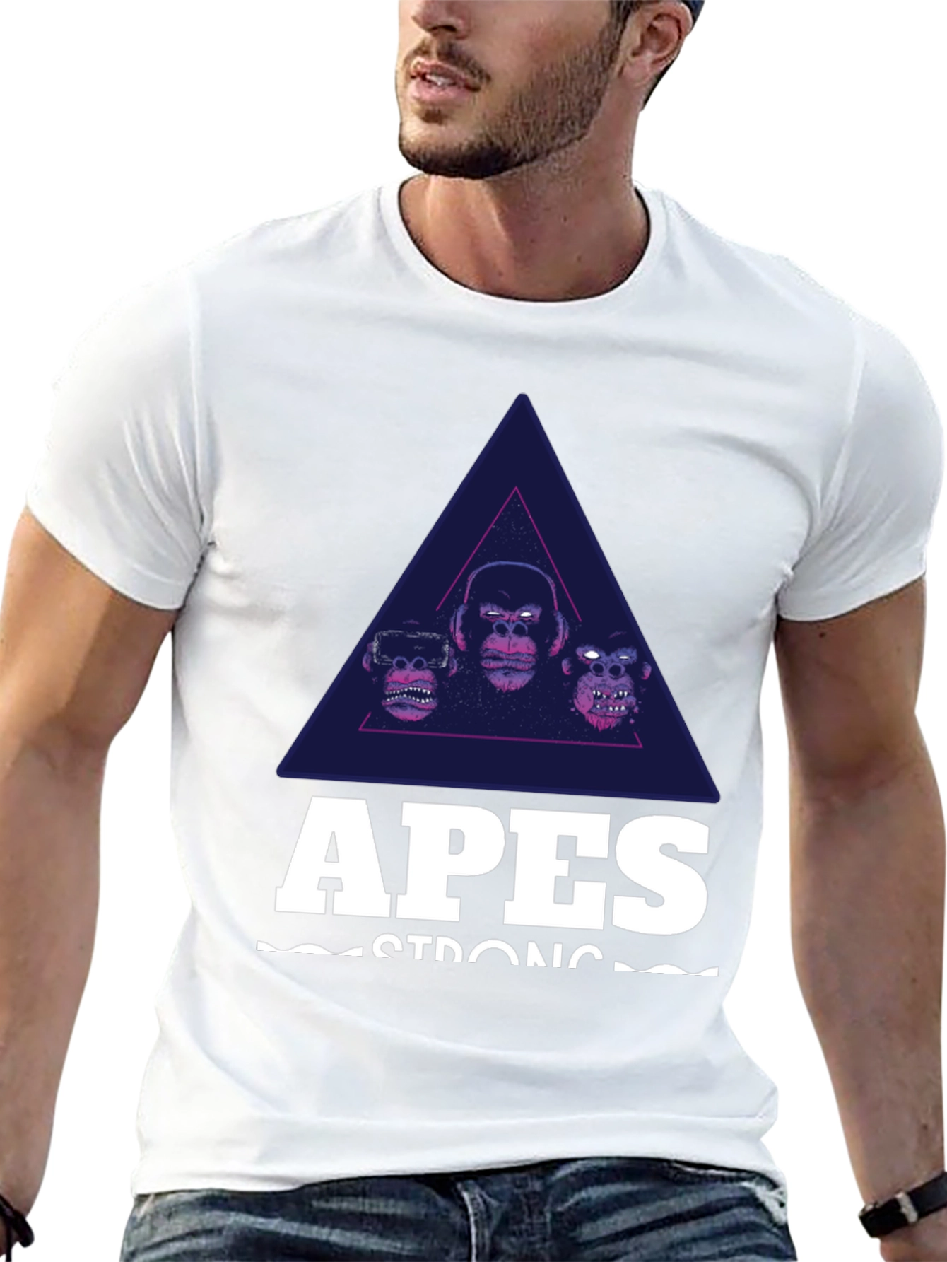 Apes Strong Graphic Tee - Black