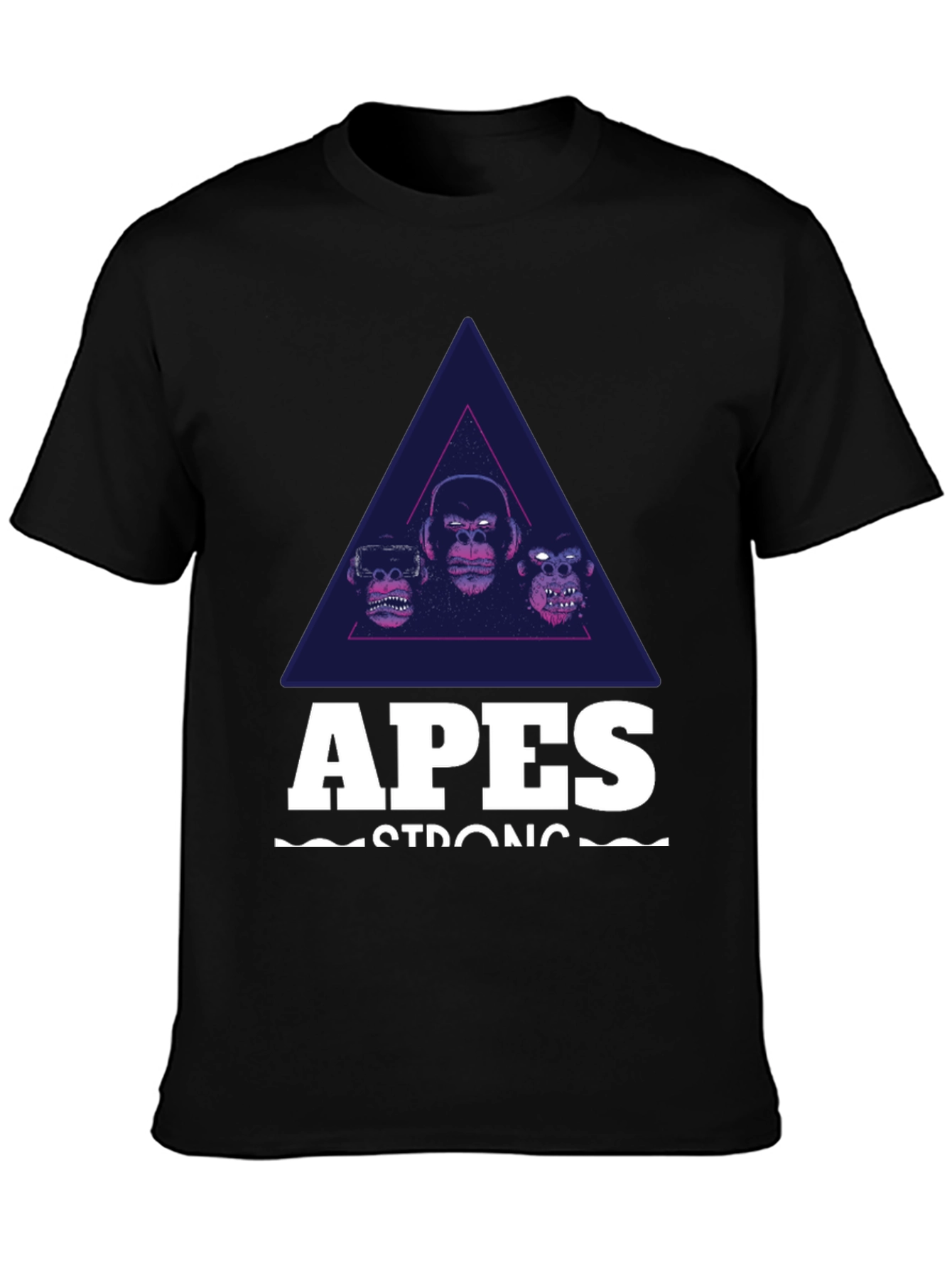 Apes Strong Graphic Tee - Black