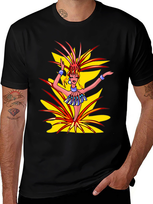 Exotic Dancer Graphic Black T-Shirt