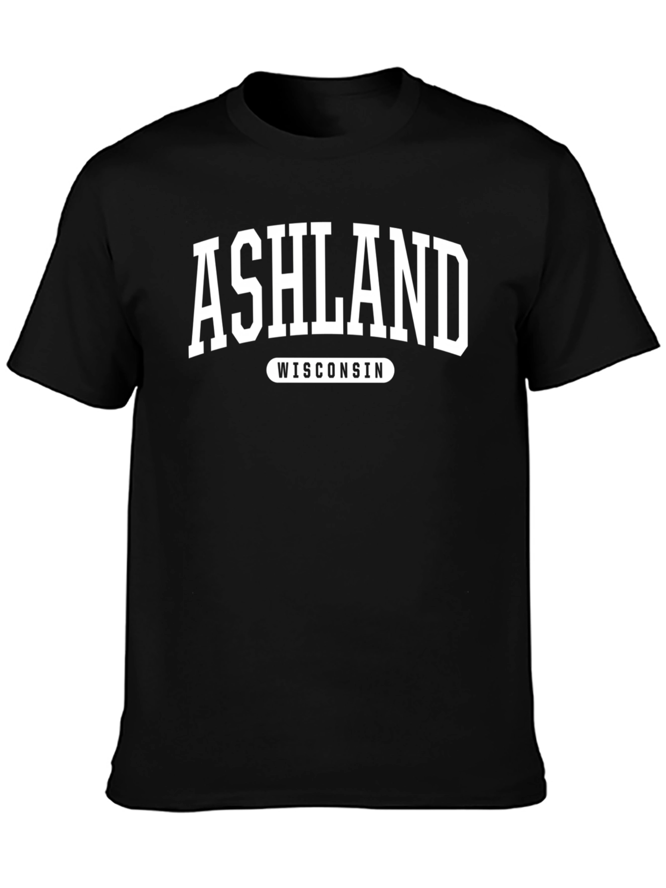 Ashland Wisconsin Black T-Shirt