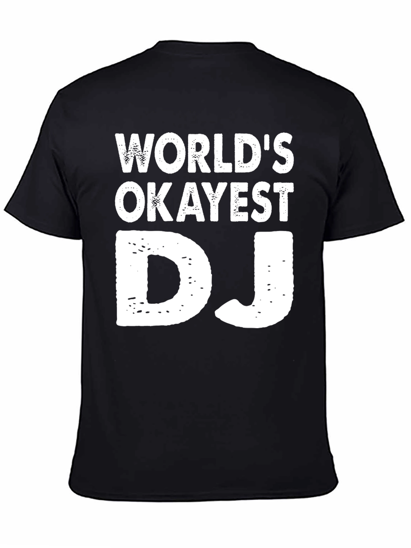 Worlds Okayest DJ Graphic Tee - Black