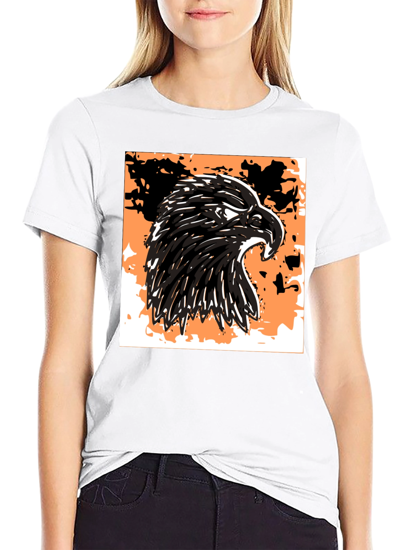 Eagle Graphic T-Shirt - Bold Black Design