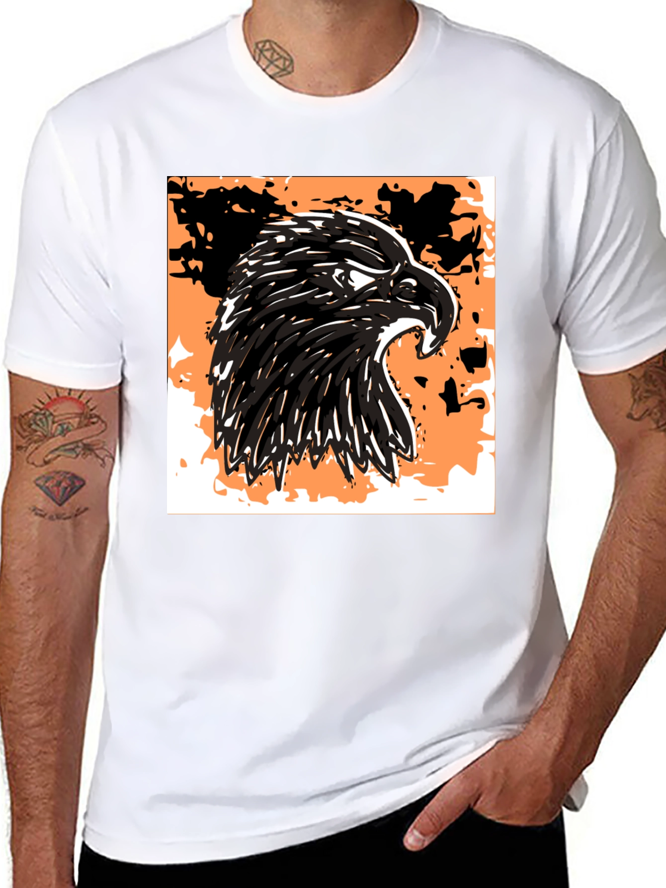 Eagle Graphic T-Shirt - Bold Black Design