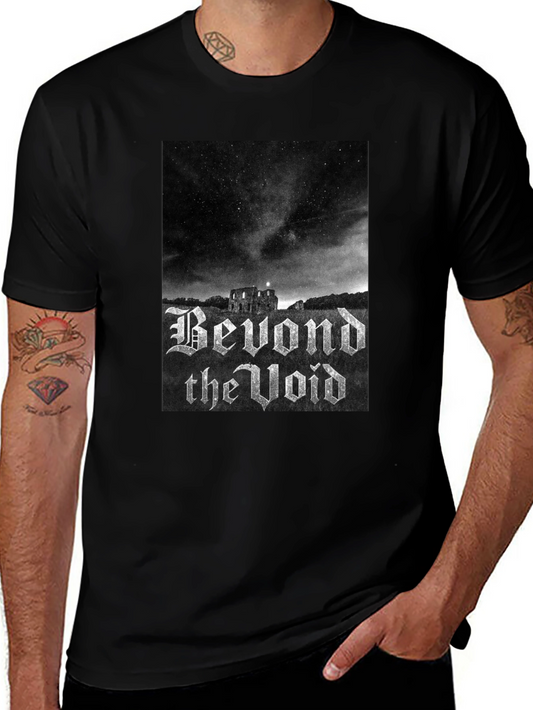 Beyond the Void Graphic Tee - Black Gothic Style Shirt