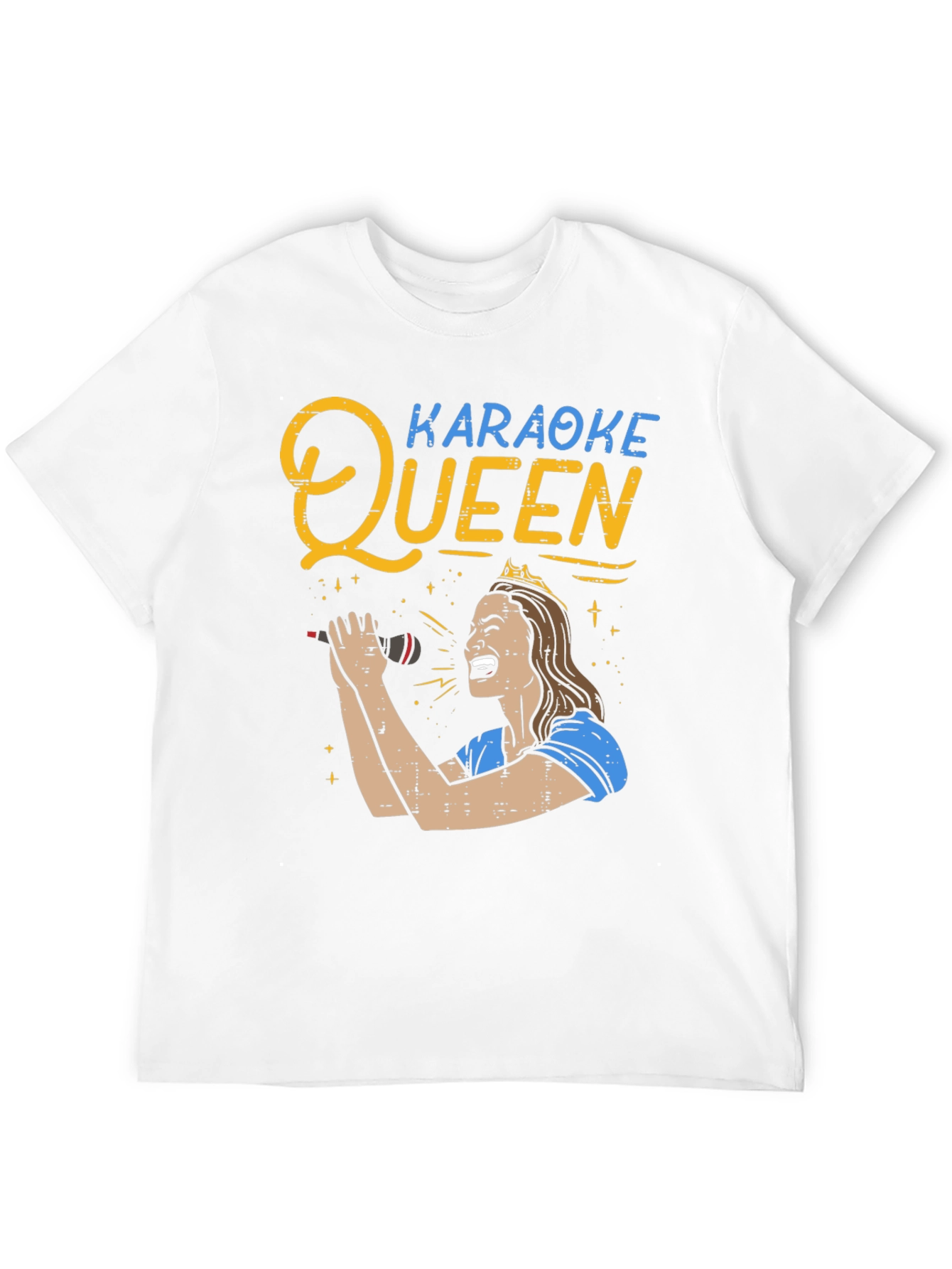 Karaoke Queen Graphic Tee - Black Unisex T-Shirt