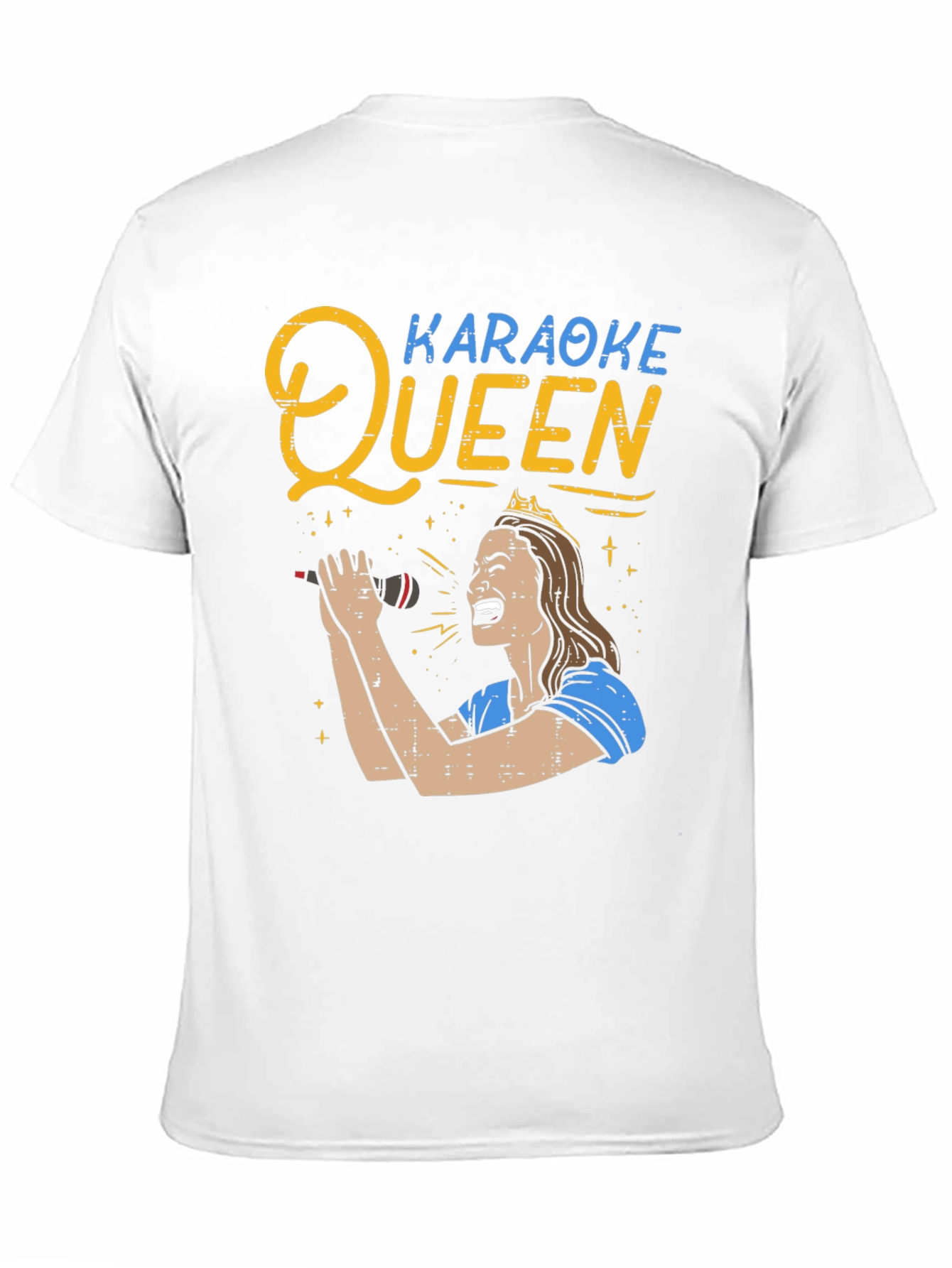 Karaoke Queen Graphic Tee - Black Unisex T-Shirt