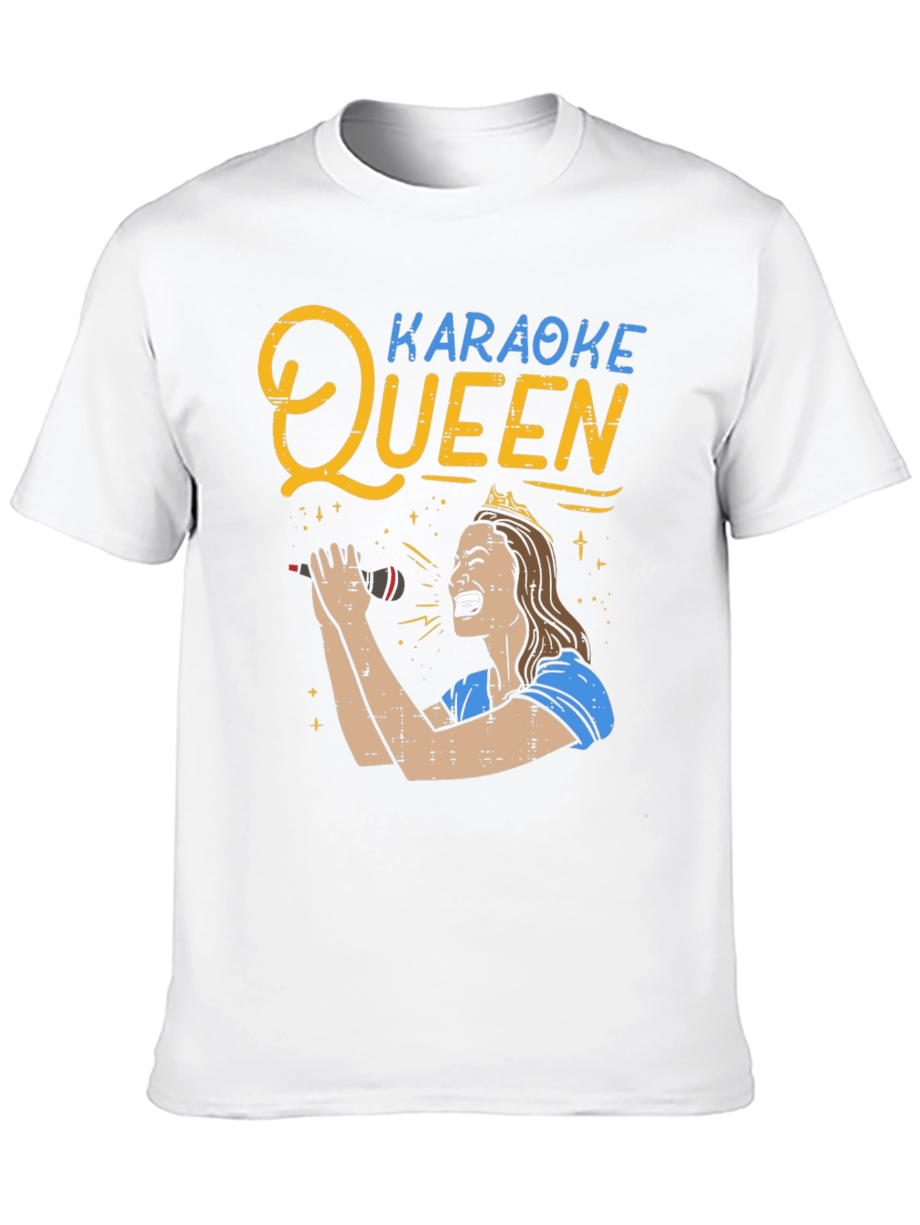 Karaoke Queen Graphic Tee - Black Unisex T-Shirt