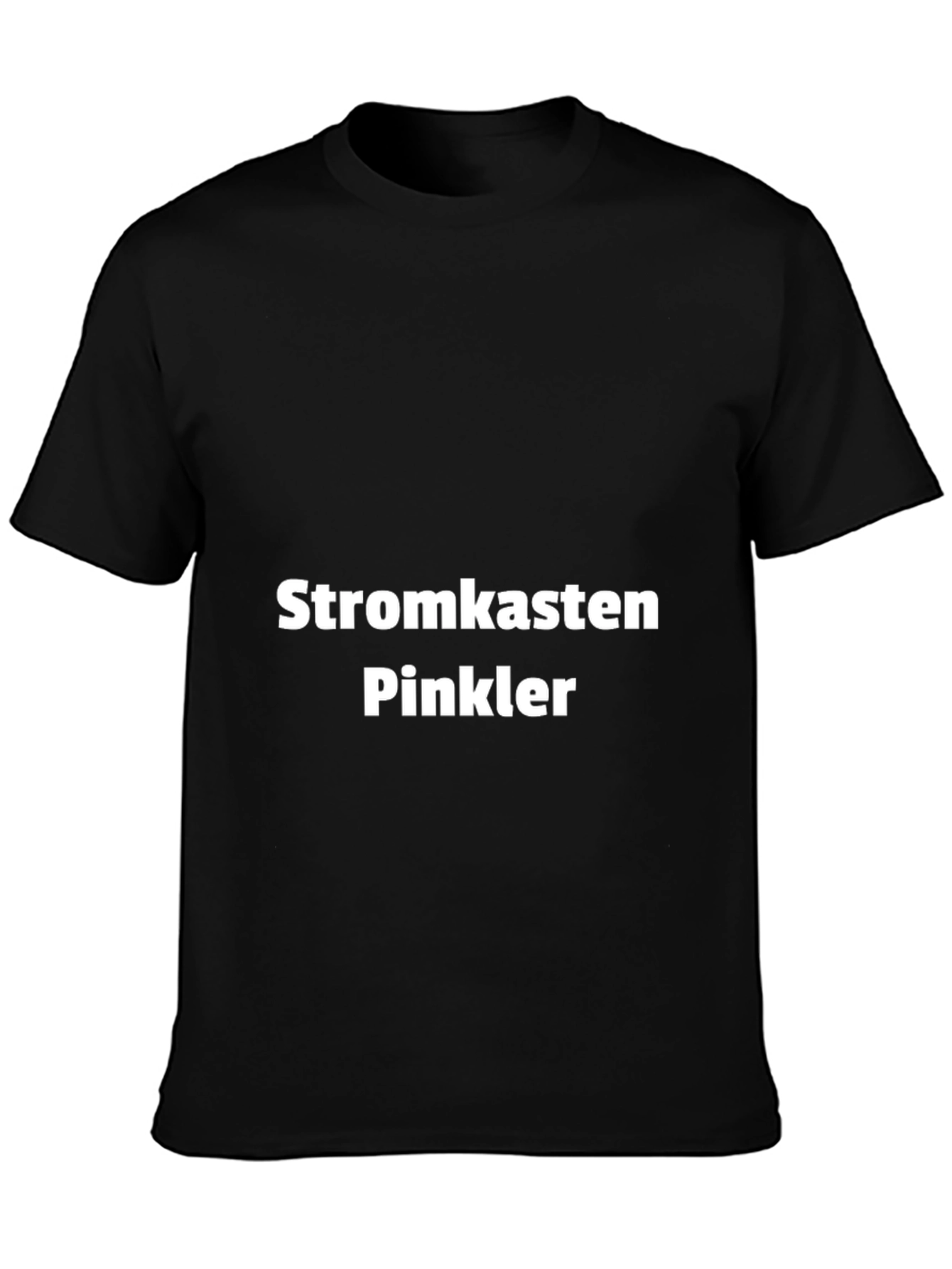 Stromkasten Pinkler T-Shirt - Black Crew Neck Tee