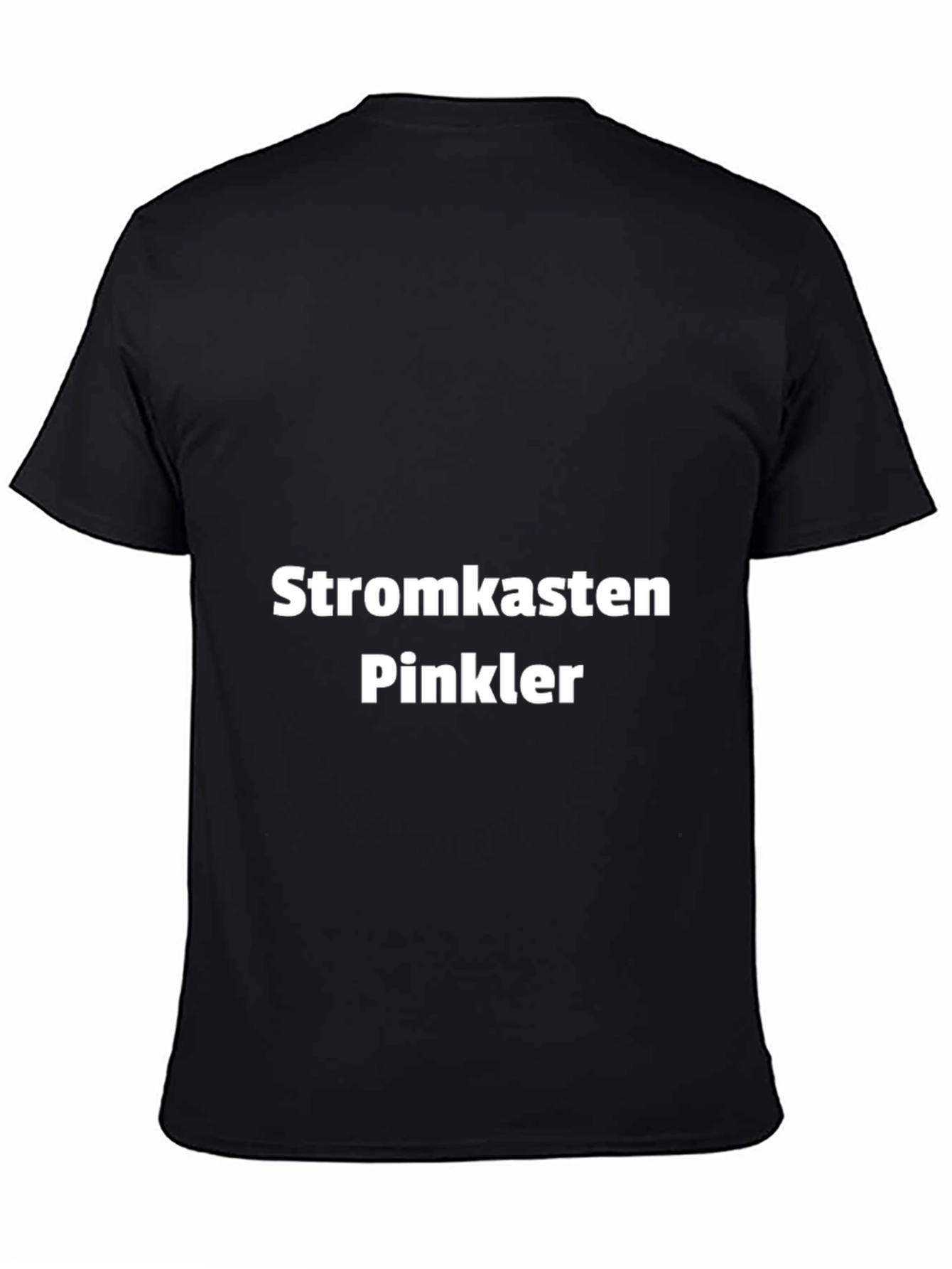 Stromkasten Pinkler T-Shirt - Black Crew Neck Tee