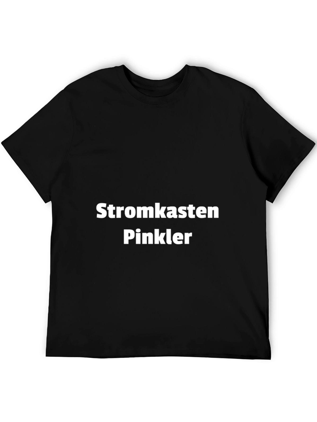 Stromkasten Pinkler T-Shirt - Black Crew Neck Tee