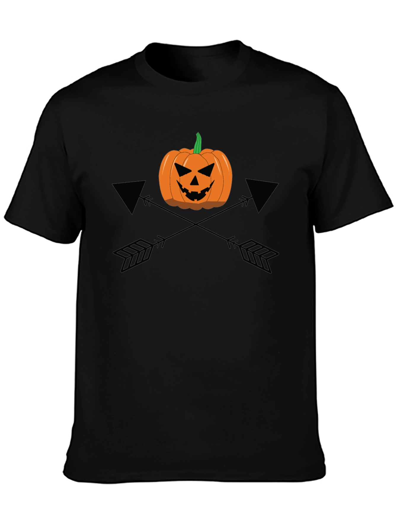 Halloween Pumpkin Arrows Graphic Tee - Mens