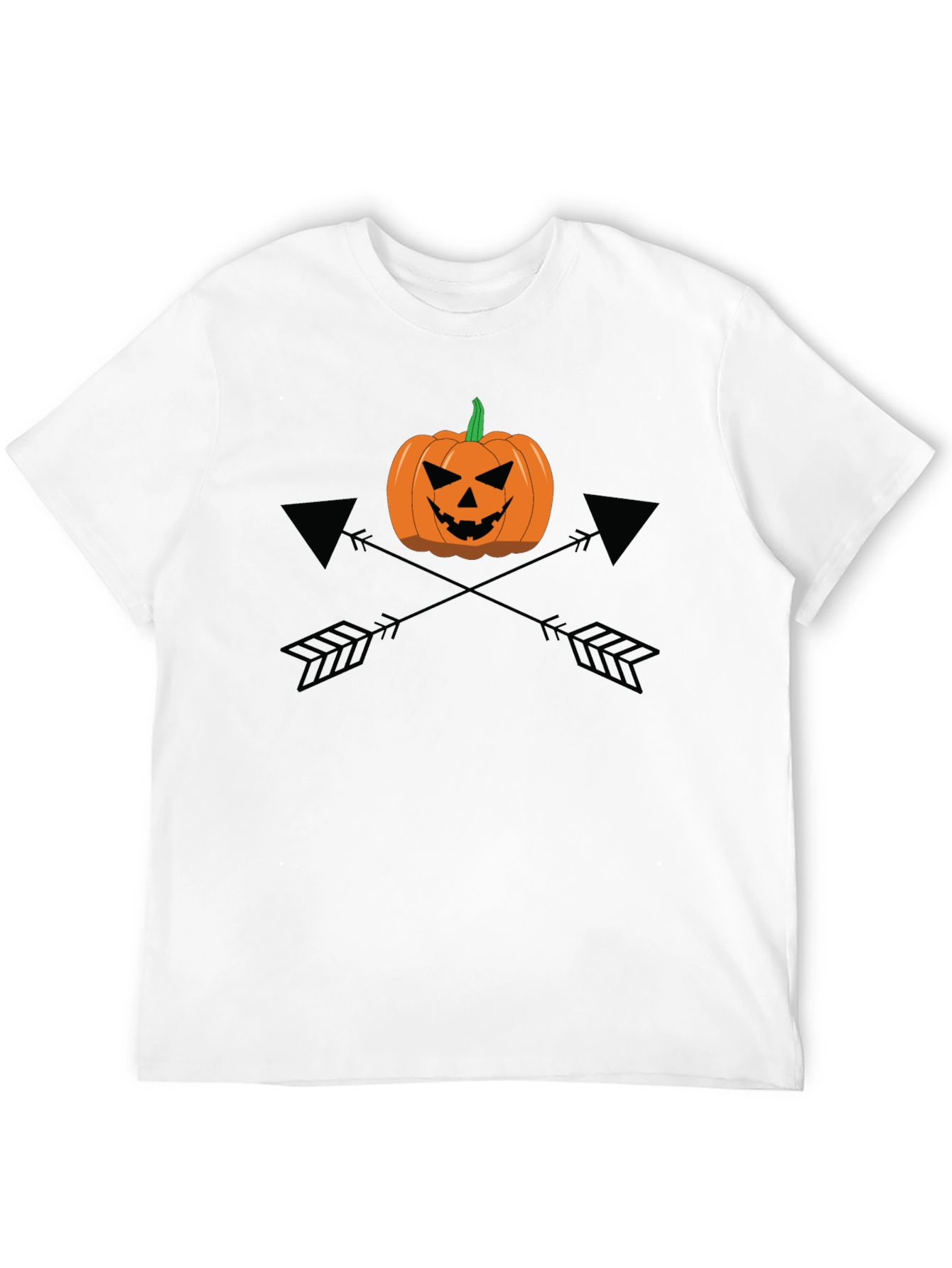 Halloween Pumpkin Arrows Graphic Tee - Mens