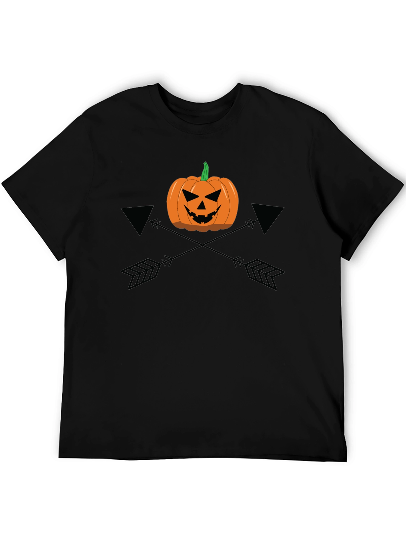 Halloween Pumpkin Arrows Graphic Tee - Mens