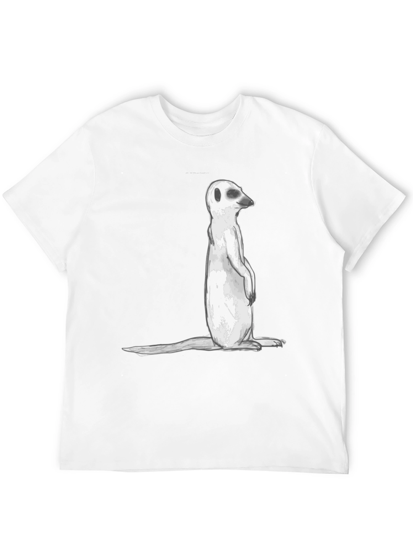Meerkat Graphic Tee - Casual Black T-Shirt
