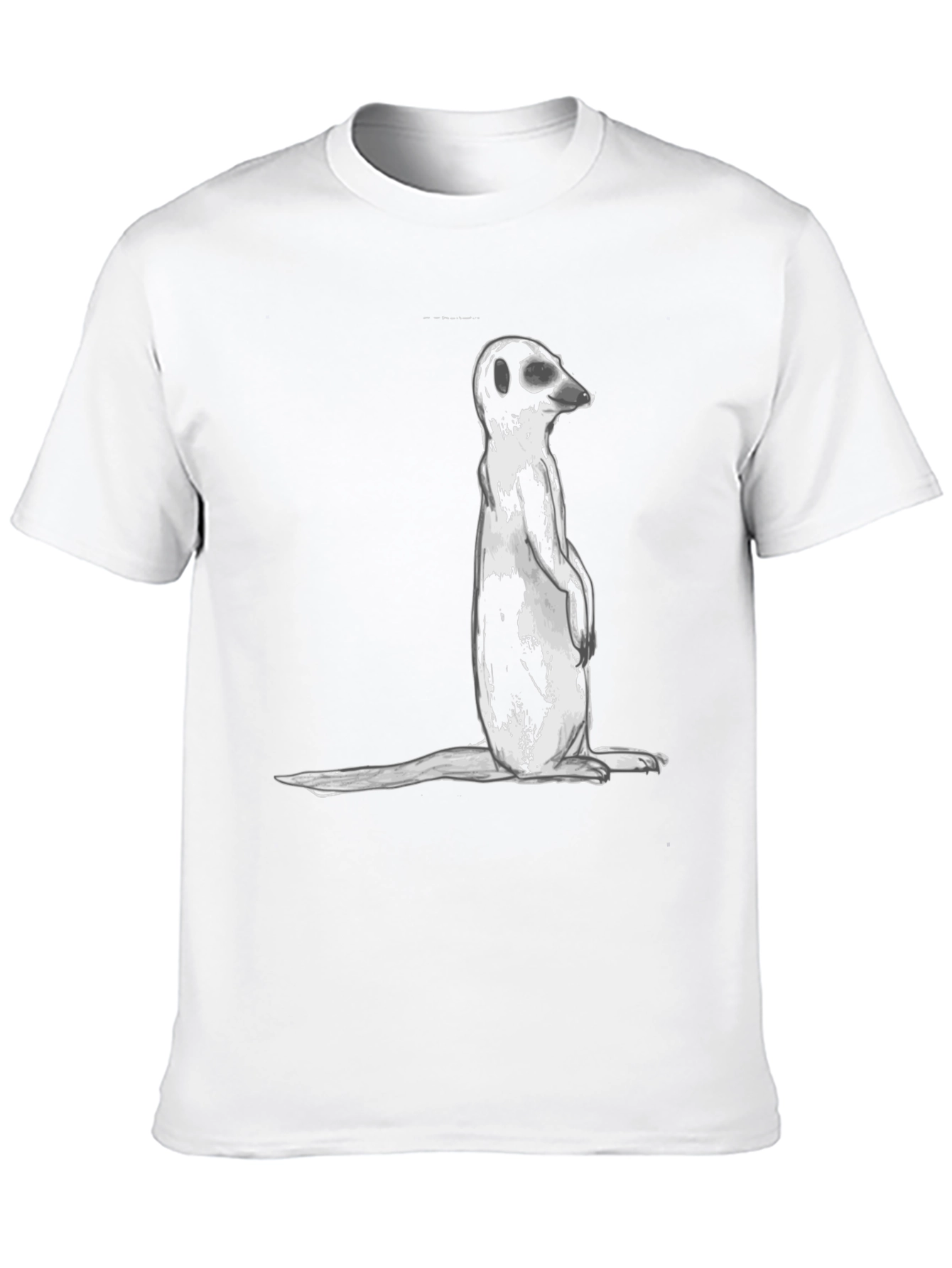 Meerkat Graphic Tee - Casual Black T-Shirt