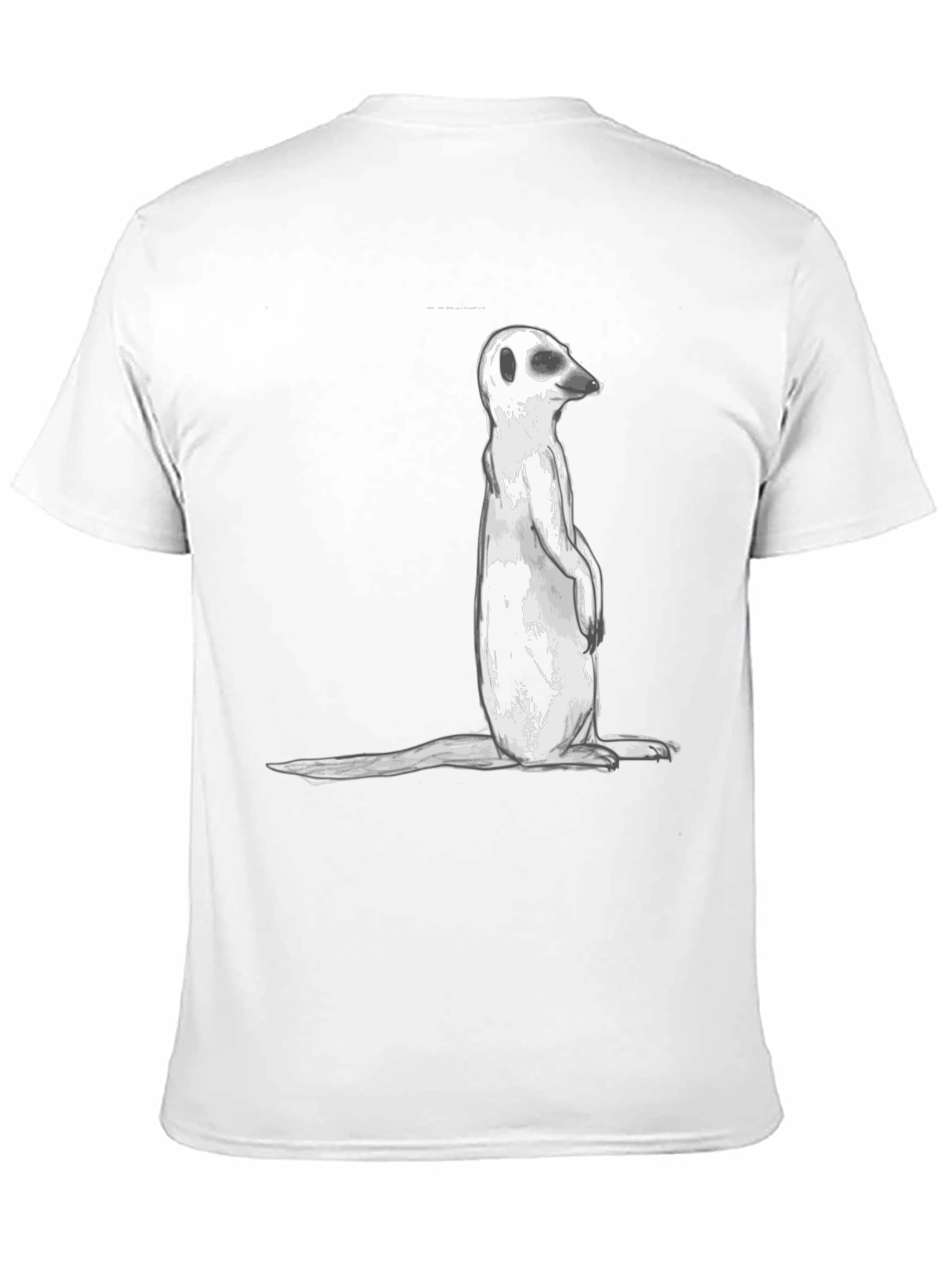 Meerkat Graphic Tee - Casual Black T-Shirt