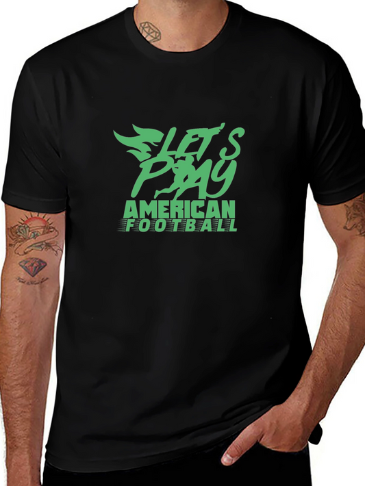 Lets Play Football Graphic Tee