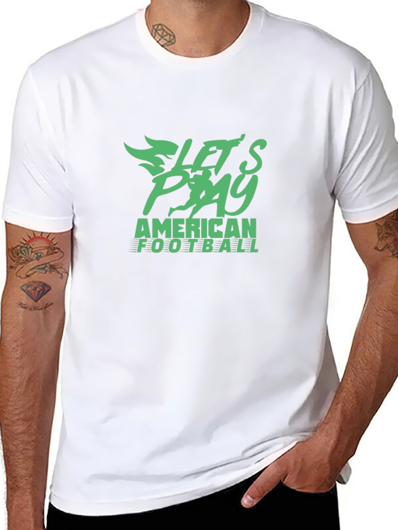 Lets Play Football Graphic Tee