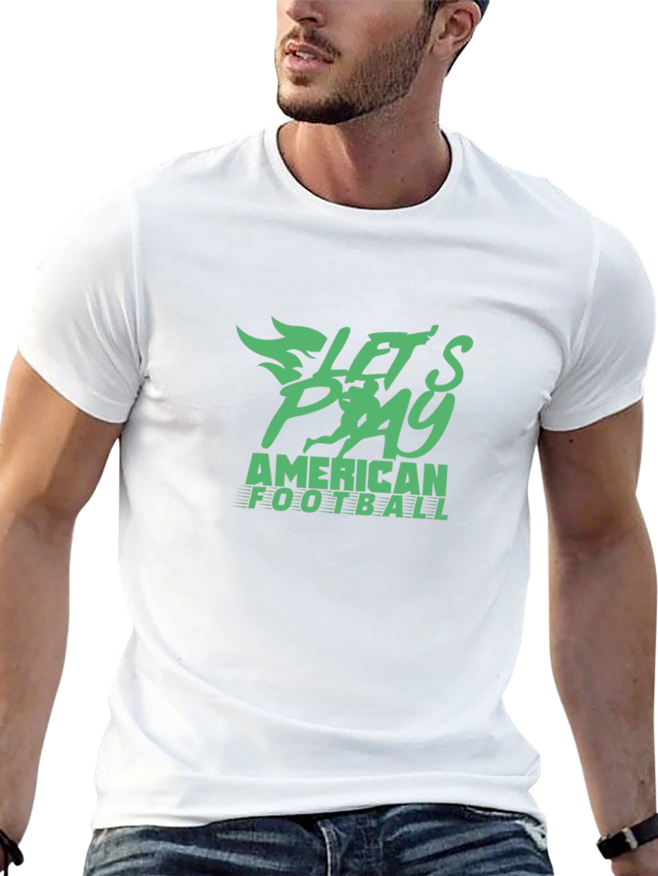 Lets Play Football Graphic Tee