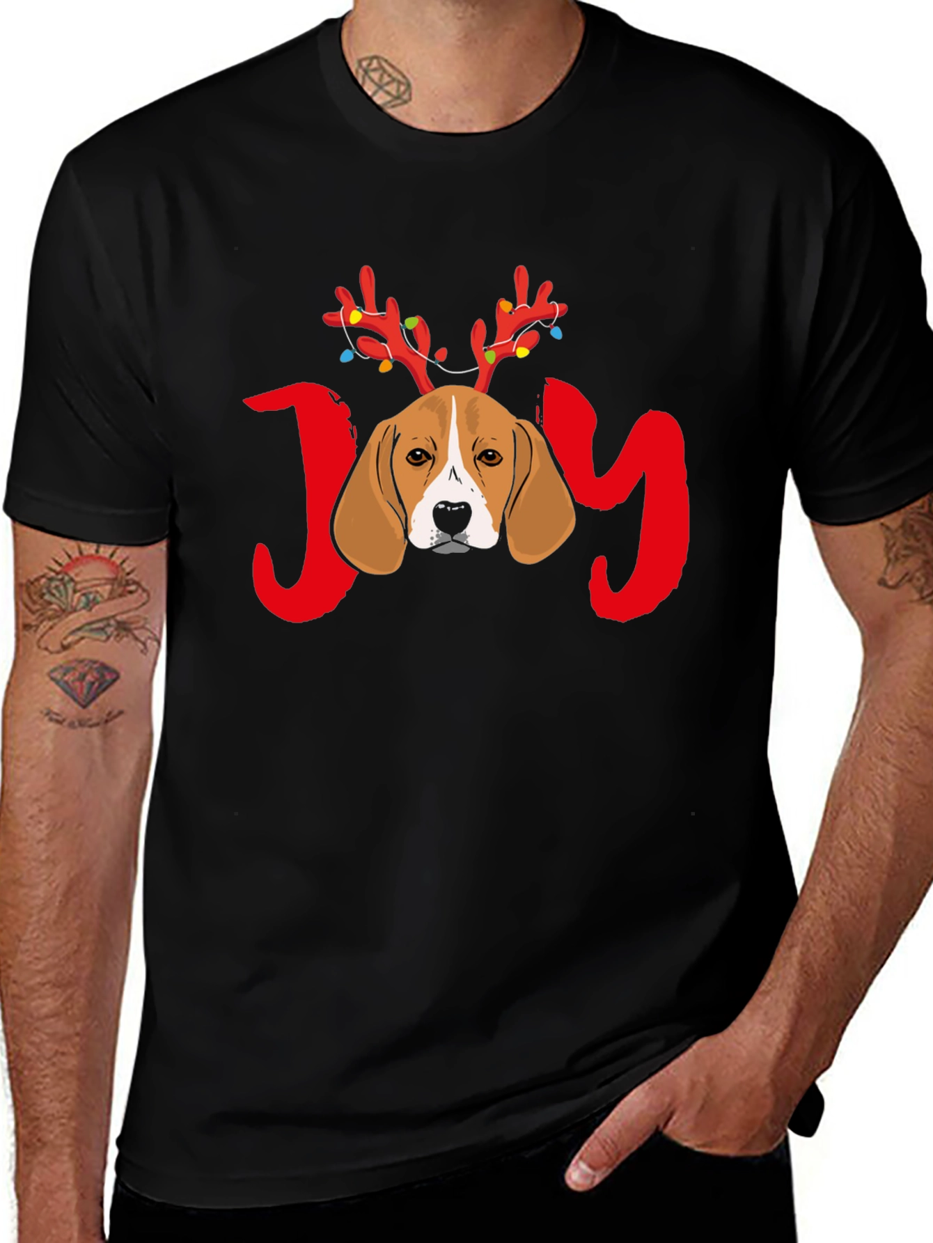 Beagle JOY Christmas T-Shirt