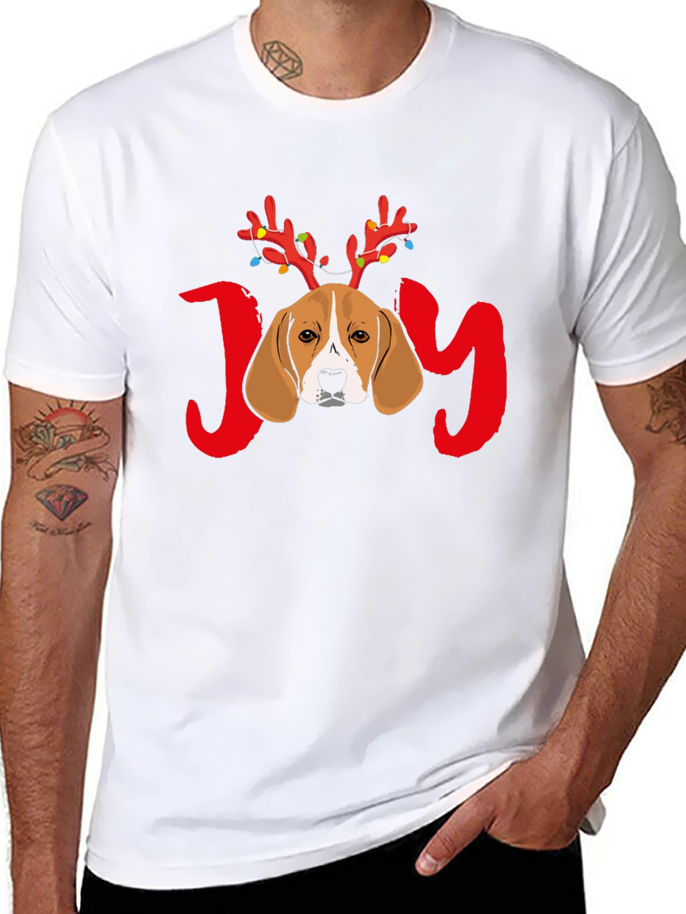 Beagle JOY Christmas T-Shirt