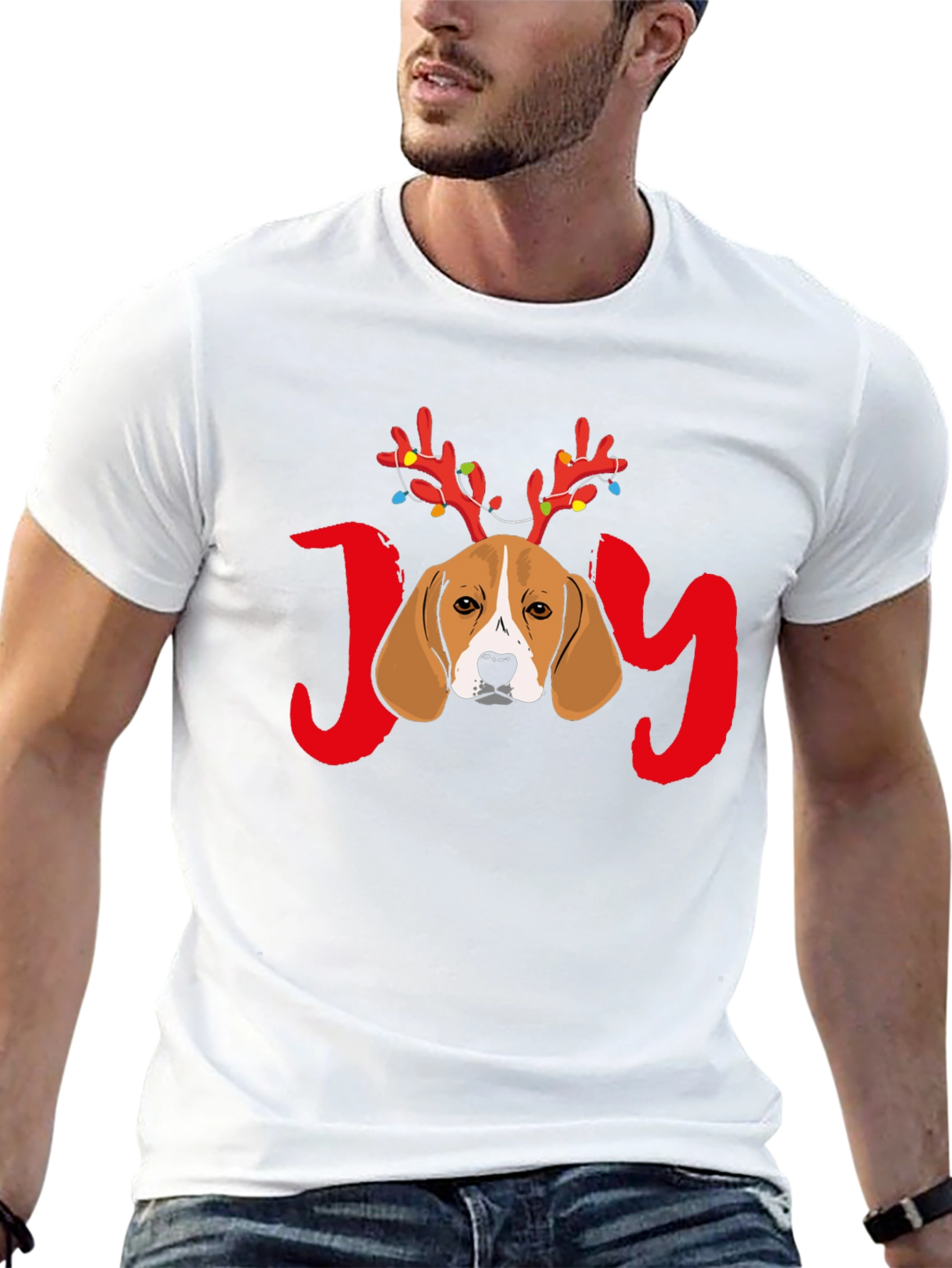 Beagle JOY Christmas T-Shirt
