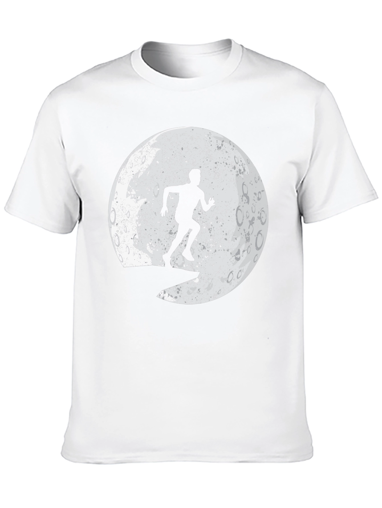 Lunar Runner Graphic Tee - Black Cotton T-Shirt