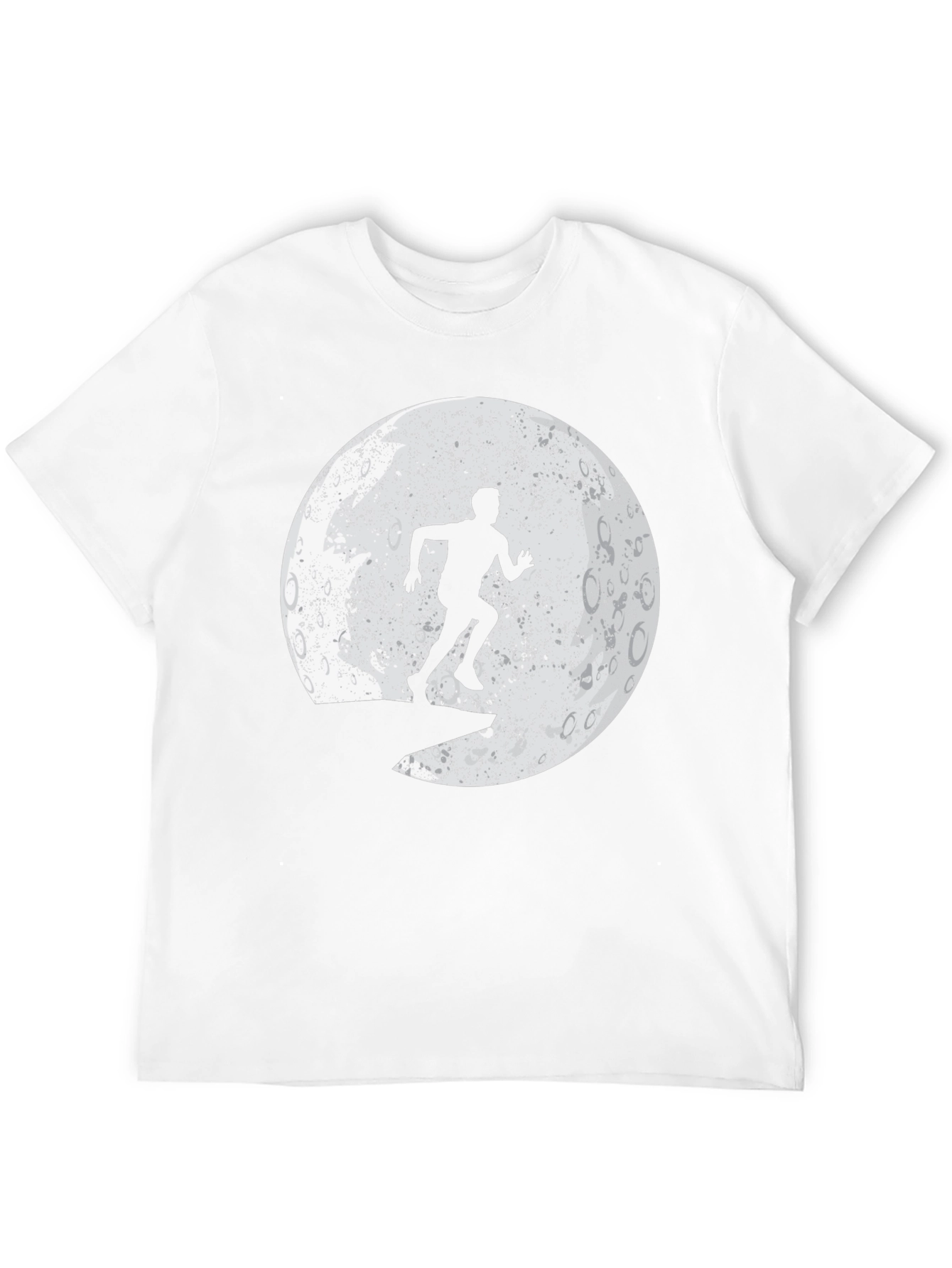 Lunar Runner Graphic Tee - Black Cotton T-Shirt