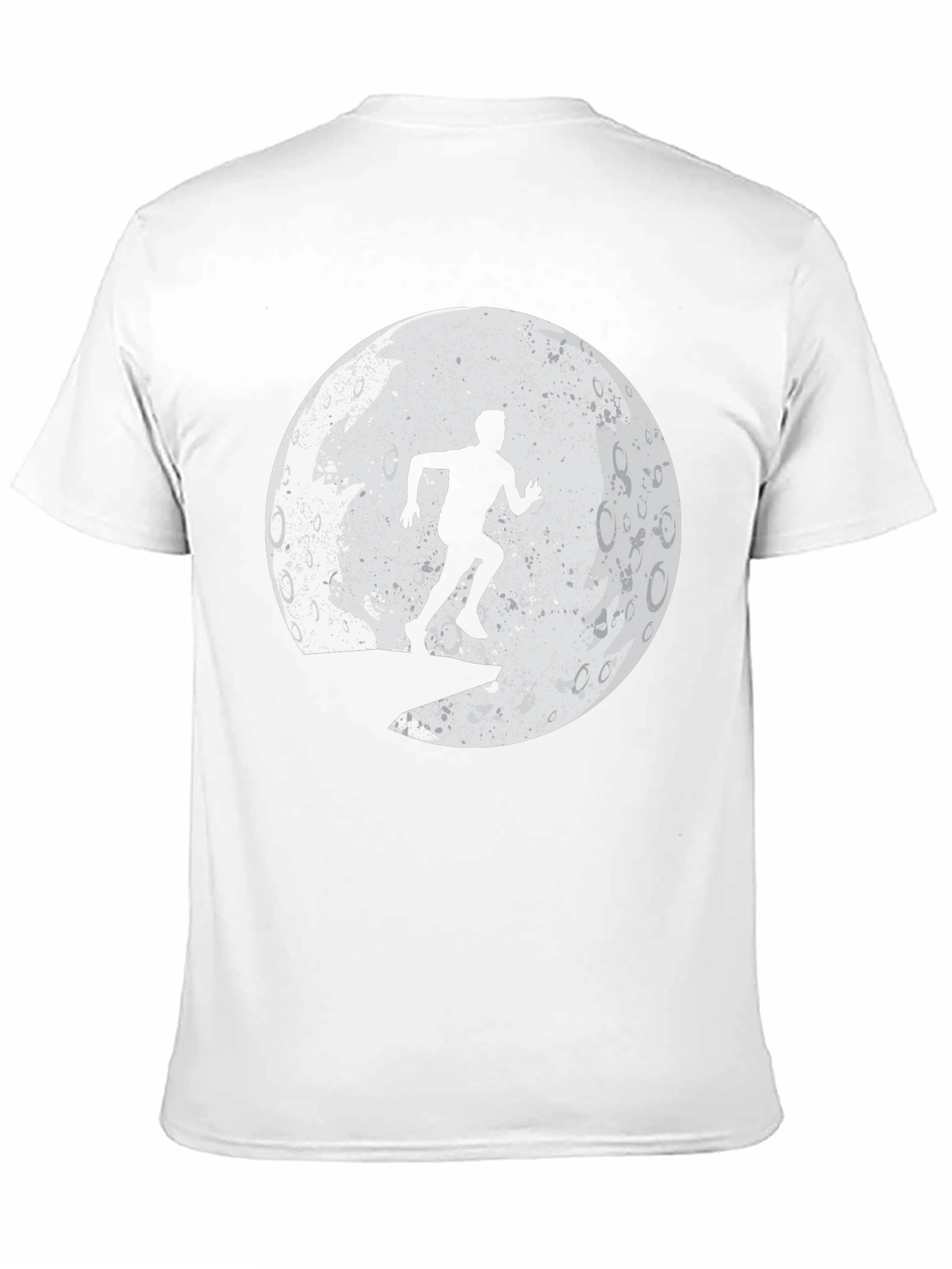 Lunar Runner Graphic Tee - Black Cotton T-Shirt