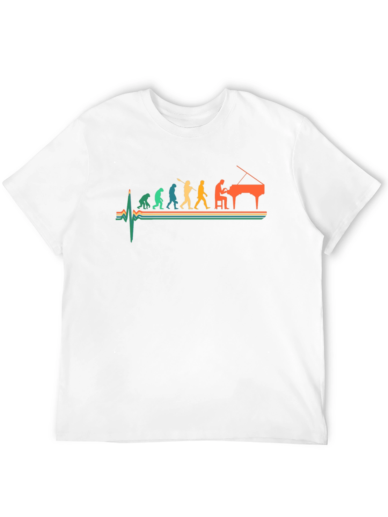 Piano Evolution Graphic Tee