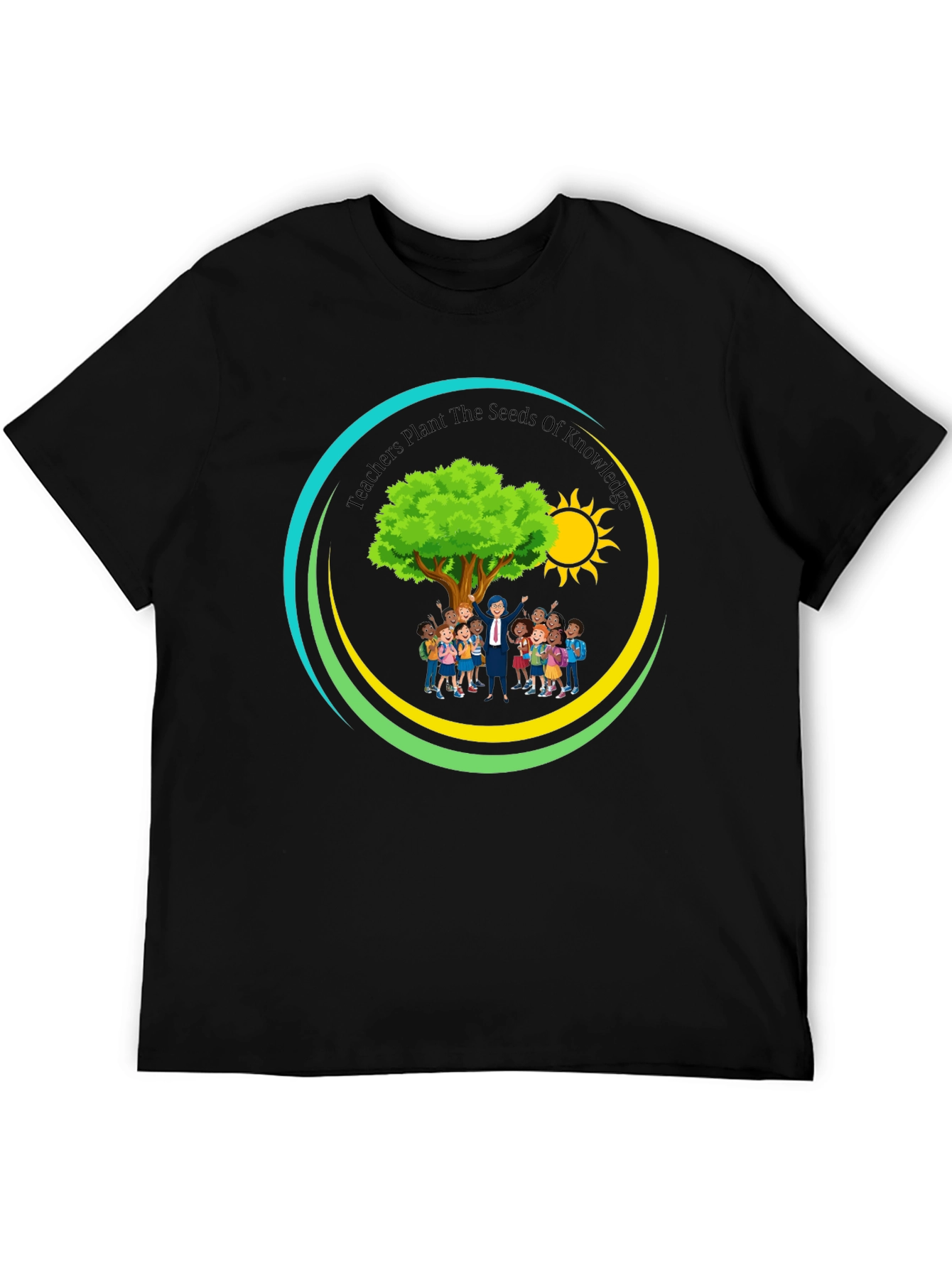 Teachers Plant the Seeds of Knowledge Black T-Shirt
