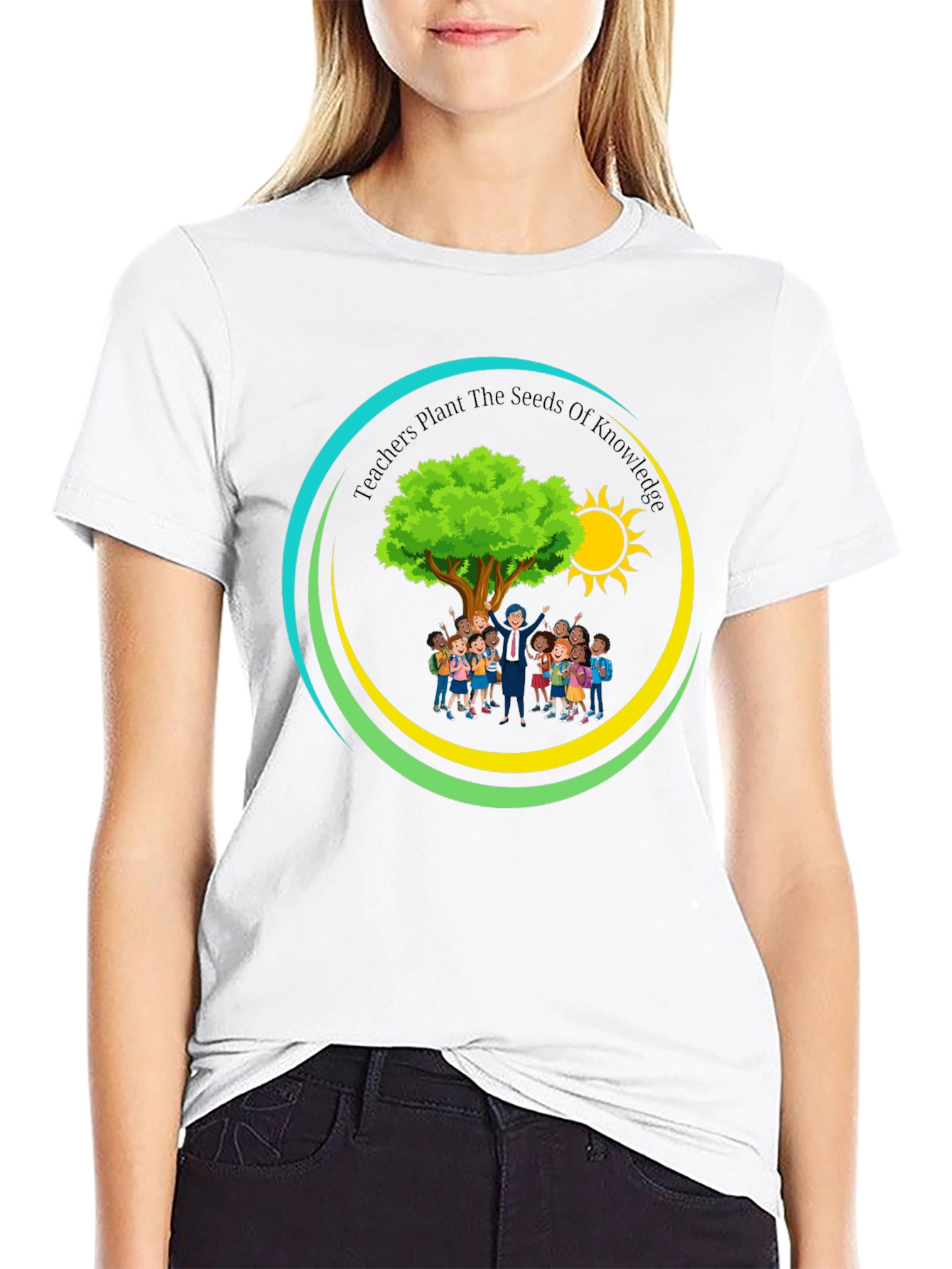 Teachers Plant the Seeds of Knowledge Black T-Shirt