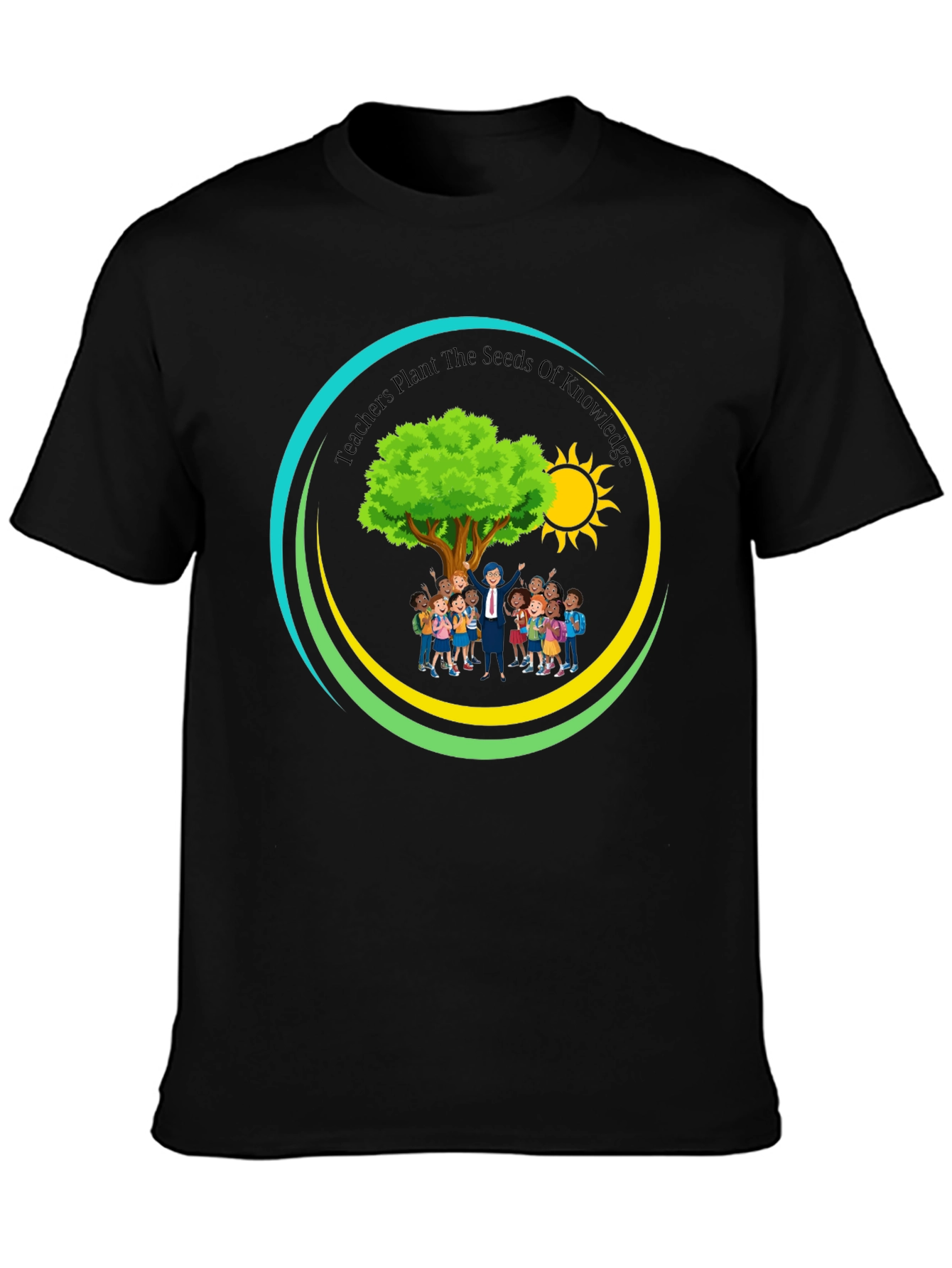 Teachers Plant the Seeds of Knowledge Black T-Shirt