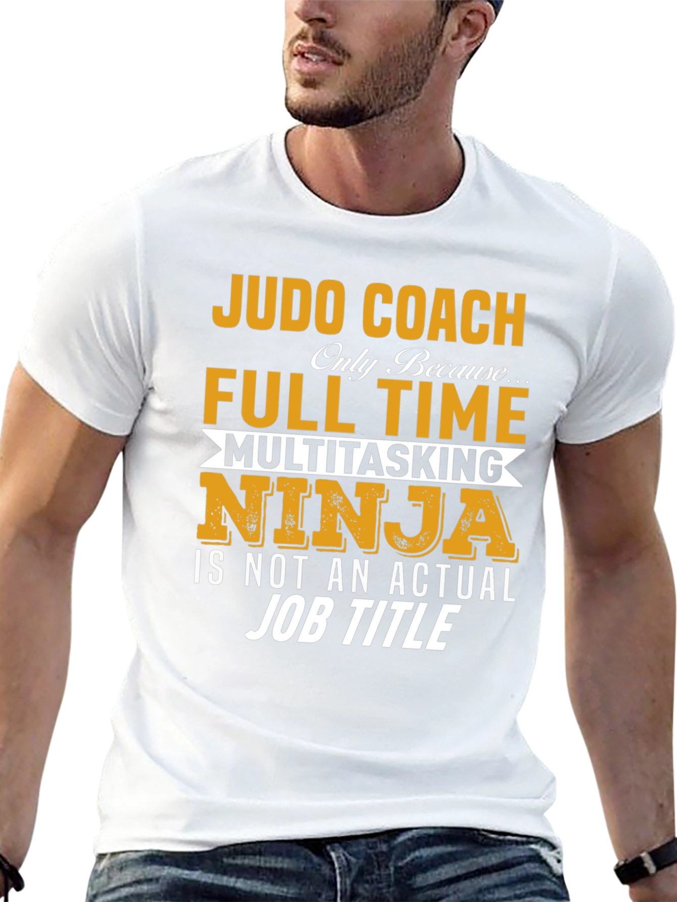 Judo Coach Full Time Multitasking Ninja T-Shirt