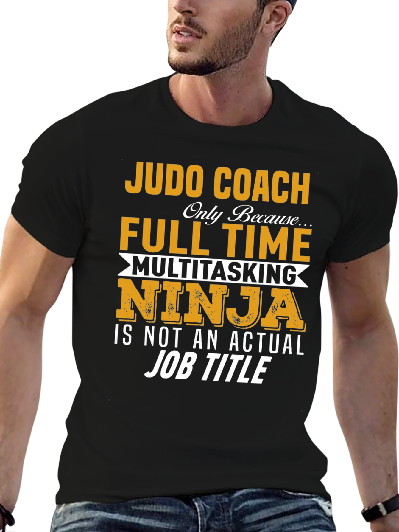 Judo Coach Full Time Multitasking Ninja T-Shirt