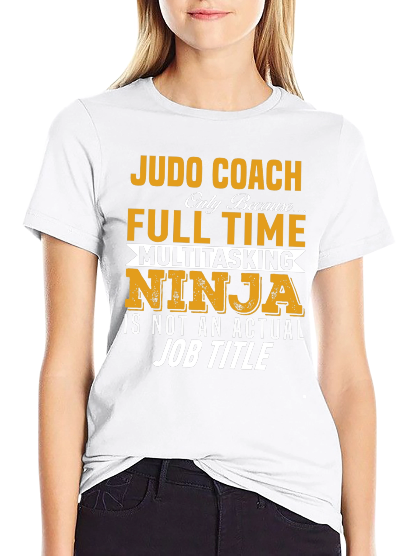 Judo Coach Full Time Multitasking Ninja T-Shirt